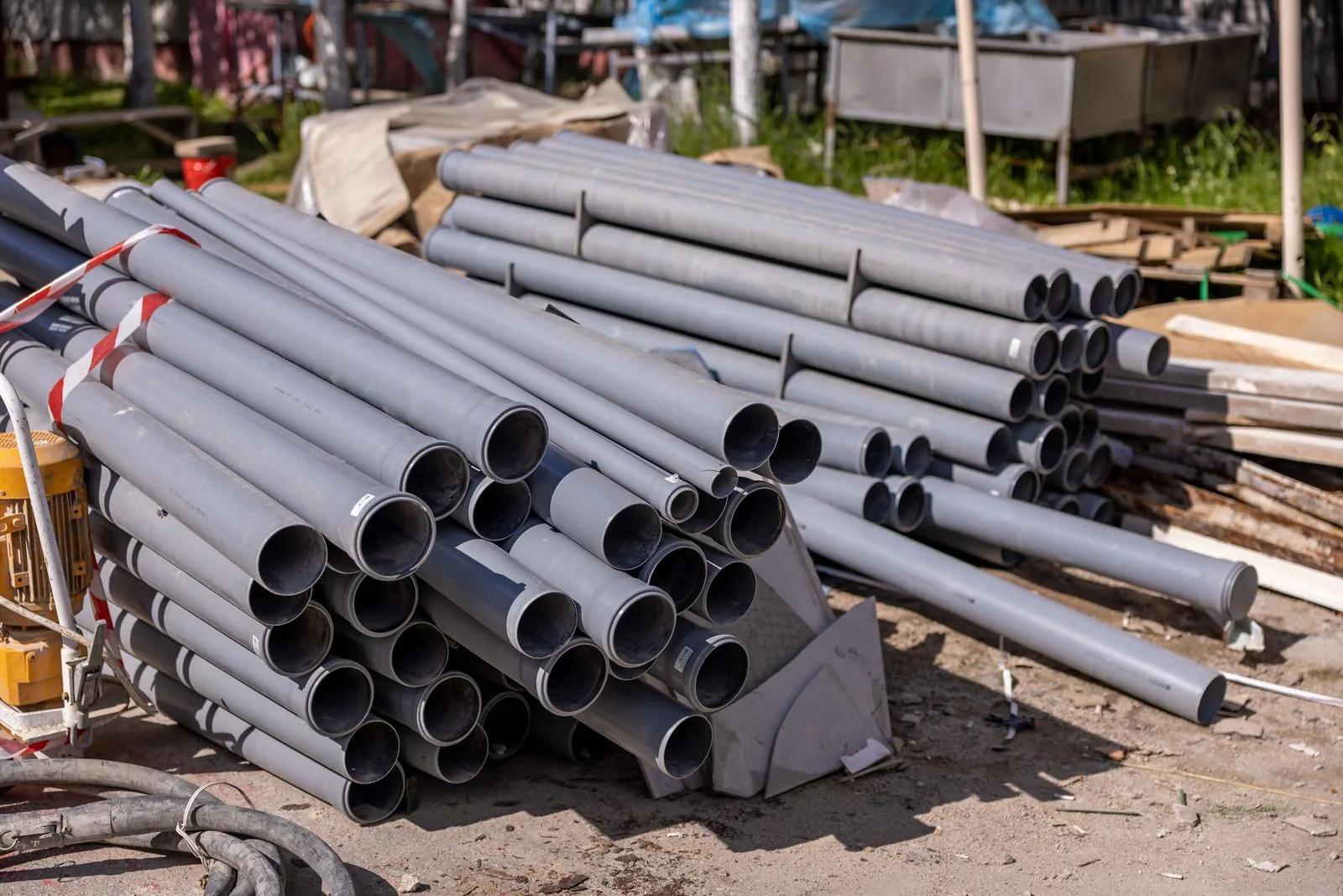 Tuyaux PVC d'évacuation utilisés pour les réseaux d'assainissement